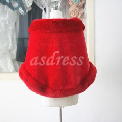 White Faux Fur Shawl EA01425WH00 main image 1