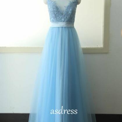 Peach Birdesmaid Dress Beading Sequins Prom Dress..