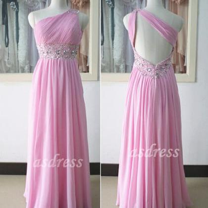 V-neck Party Gown Floor-length Bridesmaid Dress..