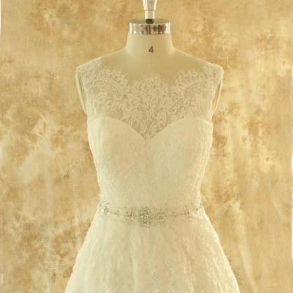 Ivory Or White A Line Lace Wedding Dress,bridal..