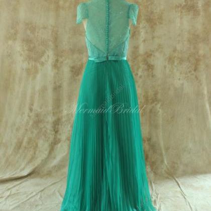 Open Back Chiffon and Lace Sexy Gowns Grape