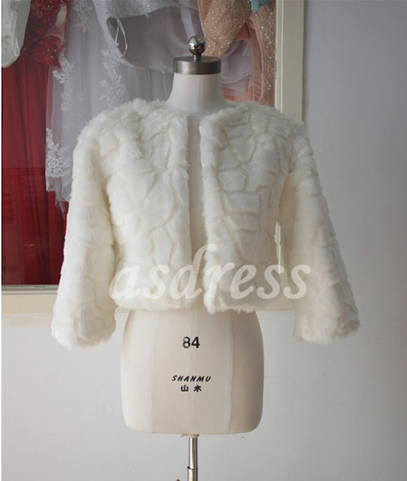 ivory faux fur coat