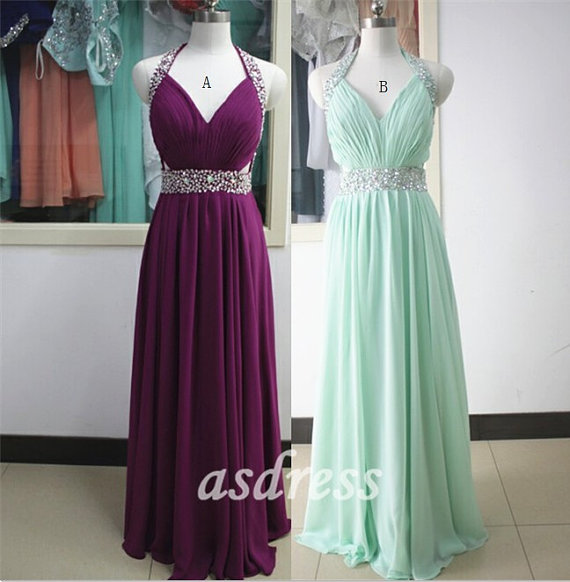 Turquoise Purple Bridesmaid Dresses