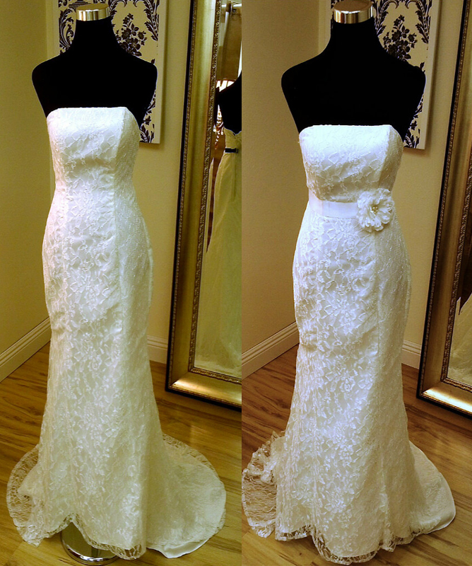 Asdress Mermaid Wedding Dress Lace Wedding Dress Long Wedding Dress Strapless Wedding Dress