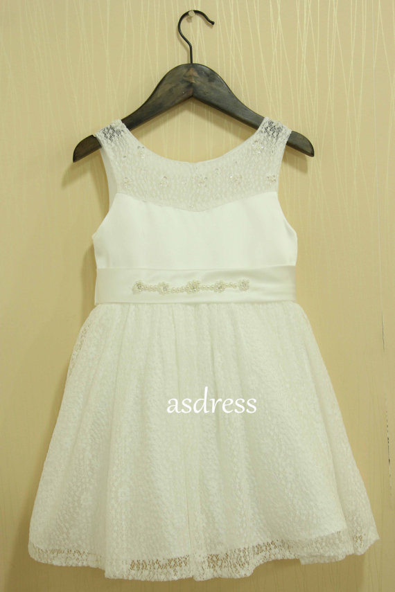 Lace Dress In Ivory For Baby Girl & Toddler Girl, Photo, Birthday