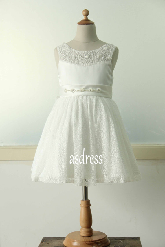 Lace Dress In Ivory For Baby Girl & Toddler Girl, Photo, Birthday